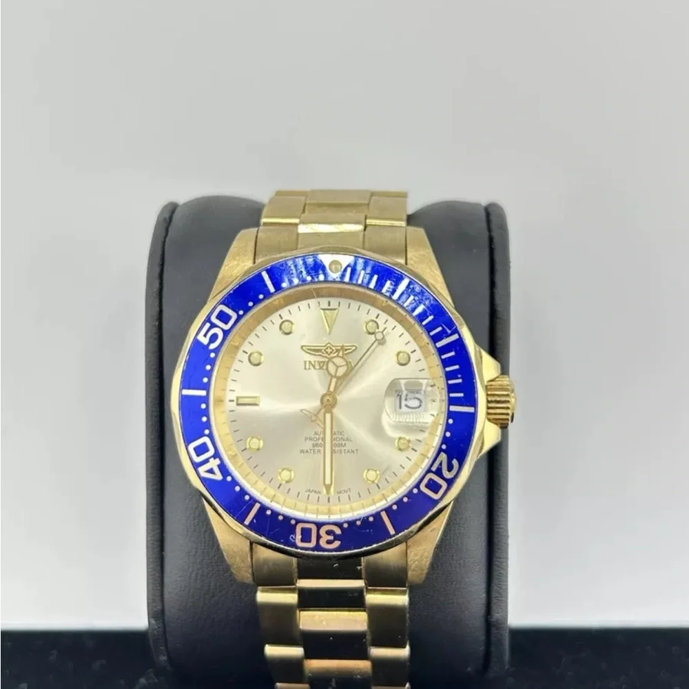 Invicta Gold and Blue Dive Watch